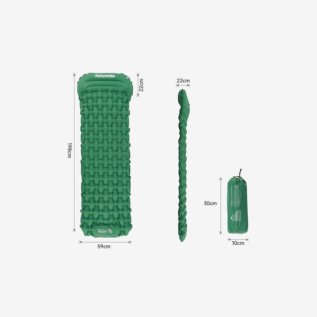 FC-12 Ultralight Foot-Pump Inflatable Pad