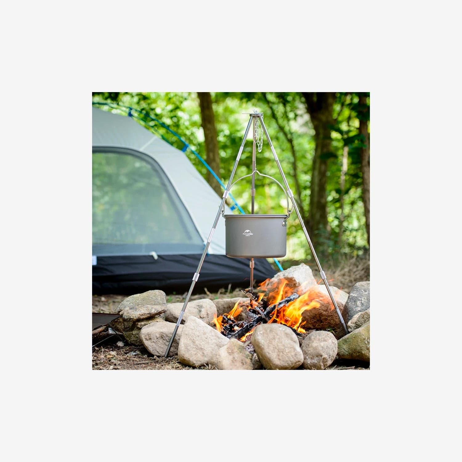 Camp on sale tripod cooking